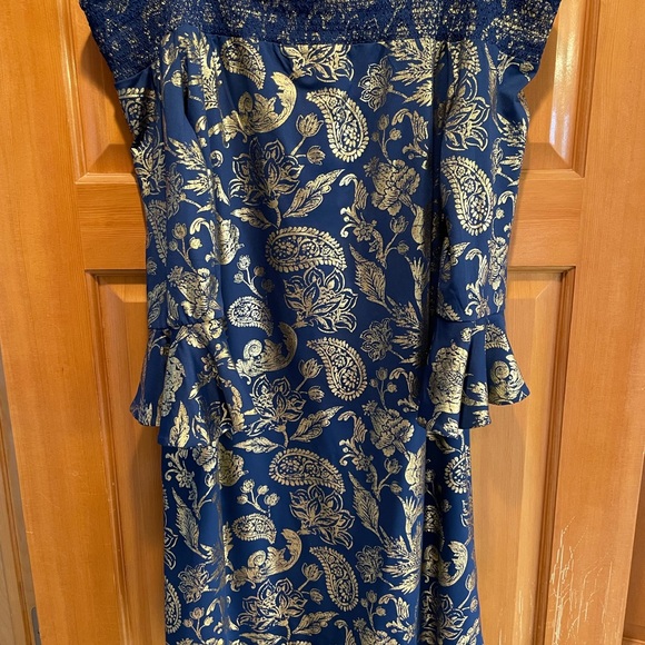 cabana life metalic foil print dress - Picture 7 of 7